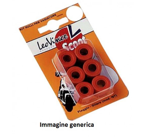 4659_leovince.JPG Kit 6 rulli arancioni 19x15,5 piaggio mod.'97 gr.7