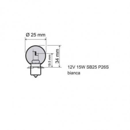 Lampada a piattello 12v-30w