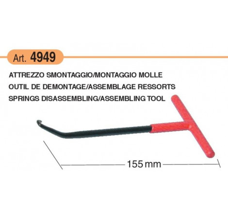 Chiave L 155 mm per smontaggio molle