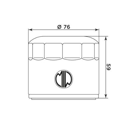 Filtro olio meiwa mg20002 equivalente hf-552