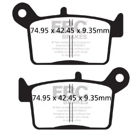 Pastiglie swm rs/sm 125 r 18-20 post.