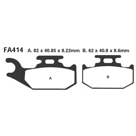 Pastiglie r suzuki 700 kingqua 05-07 ant.dx