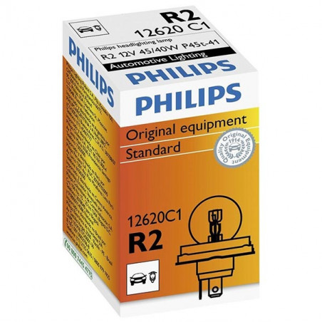 Lampada philips r2 asimmetrica - 12v 45/40w p45t-4