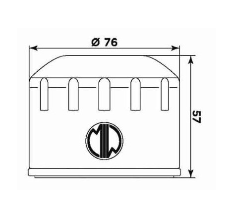 Filtro olio meiwa b9003 equivalente hf-165