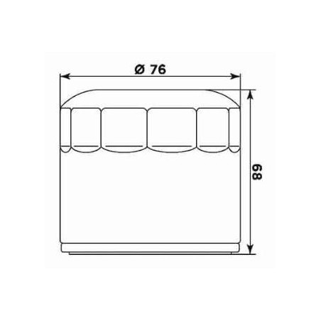 Filtro olio meiwa hd17002 equivalente hf-172c