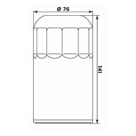 Filtro olio meiwa hd17003 equivalente hf-173c