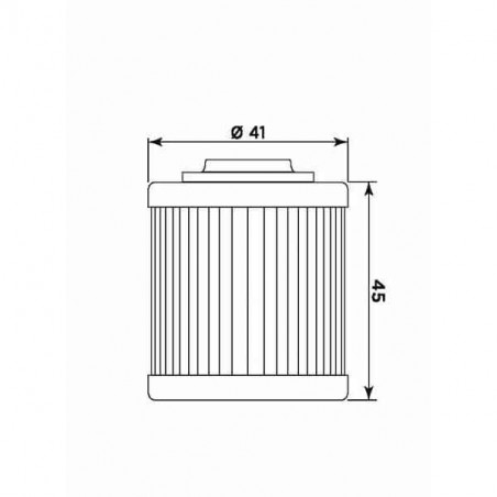 Filtro olio meiwa bo14002 equivalente hf-560