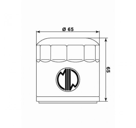 Filtro olio meiwa be12001 equivalente hf-553