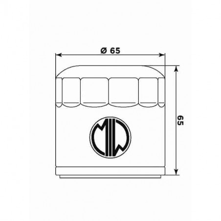 Filtro olio meiwa be12001 equivalente hf-553