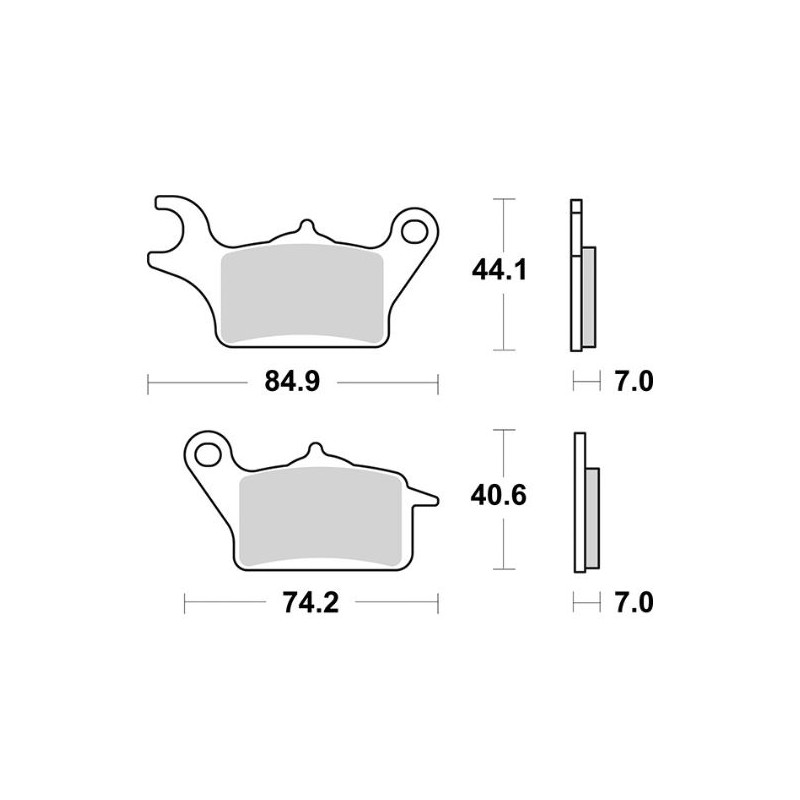 6562360-236hf-sbs-pastiglie-freno.JPG Set pastiglie freno sbs 236hf