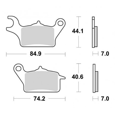 Pastiglie freno sbs 236hf