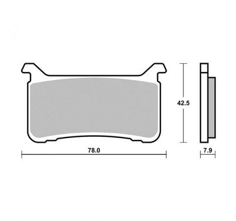 Pastiglie freno anteriore sbs 947hs