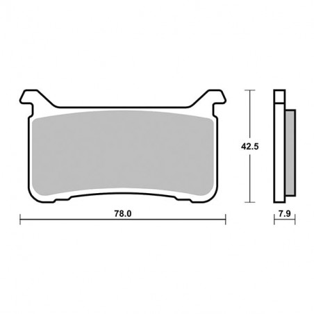 Pastiglie freno anteriore sbs 947hs