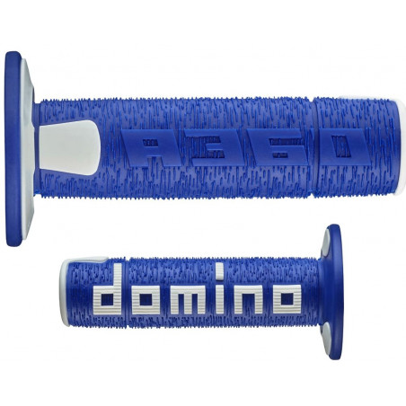 Coppia manopole blu/bianco