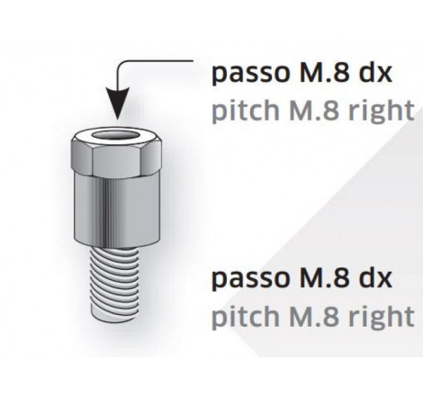 Attacco M8 DX | Bianco