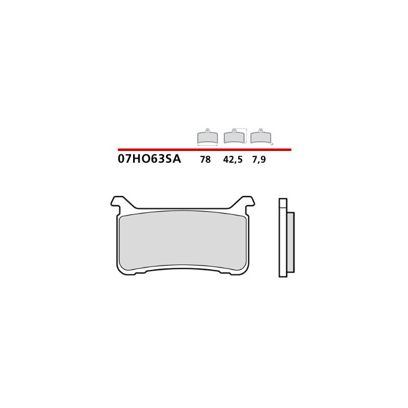 07HO63SA-BREMBO-coppia-pastiglie-freno-Honda.JPG Pastiglie brembo sa 07ho63sa