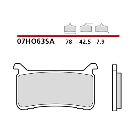 07HO63SA-BREMBO-coppia-pastiglie-freno-Honda.JPG Pastiglie brembo sa 07ho63sa