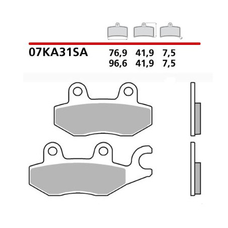 Pastiglie brembo sa 07ka31sa