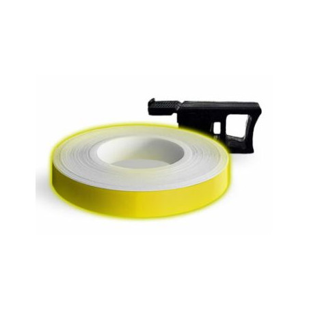 Wheel stripe refl giallo mm 7x6 m