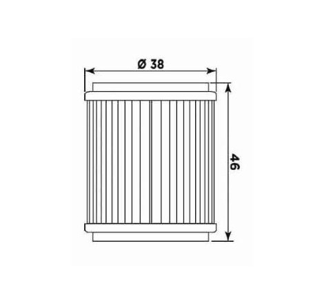 Filtro olio meiwa y4018 equivalente hf-981