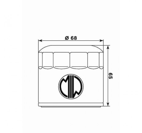 Filtro olio meiwa t23001 equivalente hf-191