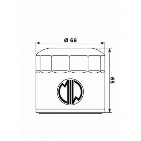 Filtro olio meiwa t23001 equivalente hf-191