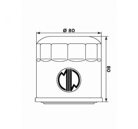 Filtro olio meiwa h1007 equivalente hf-202