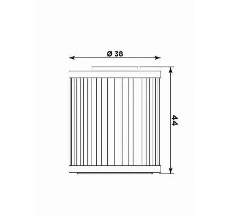 Filtro olio meiwa k2015 equivalente hf-207