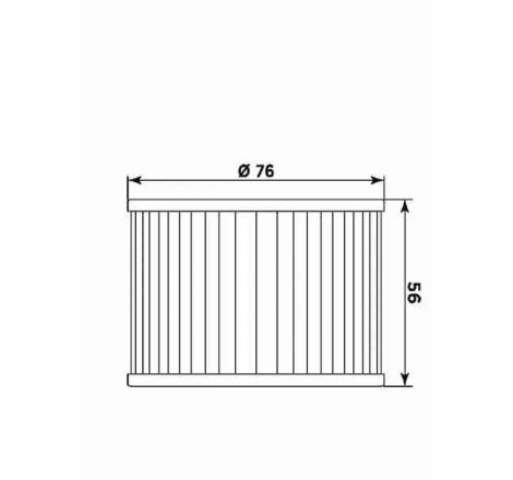 Filtro olio meiwa h1001 equivalente hf-401