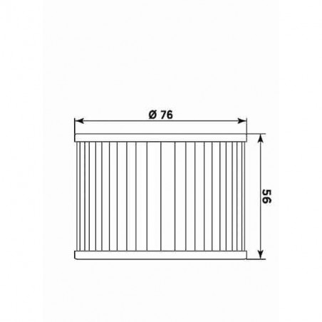 Filtro olio meiwa h1001 equivalente hf-401