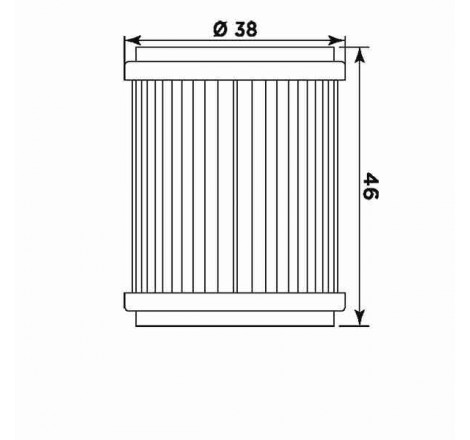 Filtro olio meiwa y4014 equivalente hf-141