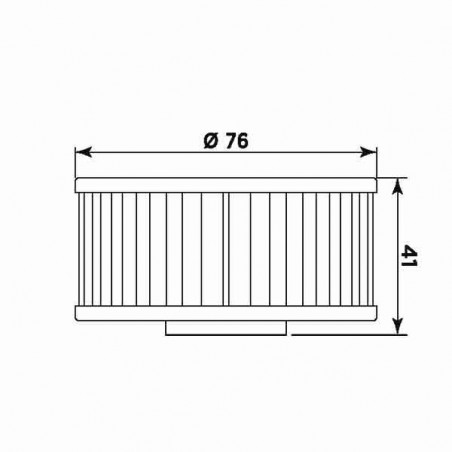 Filtro olio meiwa y4002 equivalente hf-144