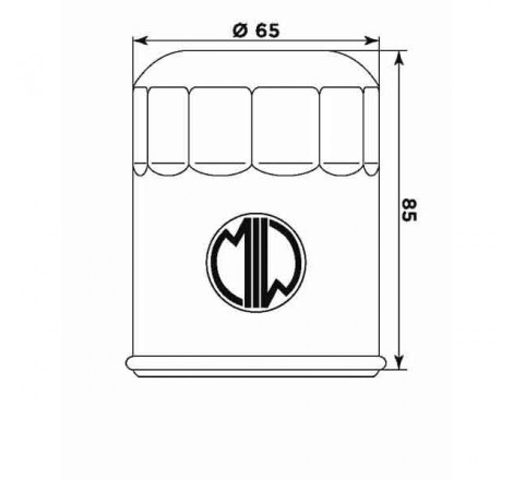 Filtro olio meiwa y4019 equivalente hf-148