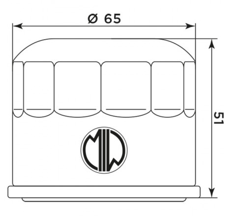 Filtro olio bmw g 310 r - g 310 gs rif. miw: b9125