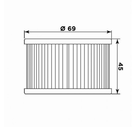 Filtro olio meiwa h1005 equivalente hf-111