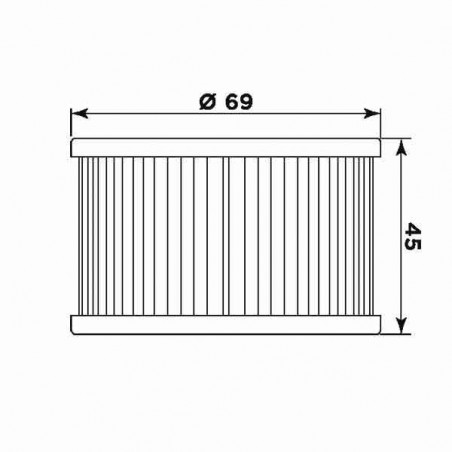 Filtro olio meiwa h1005 equivalente hf-111