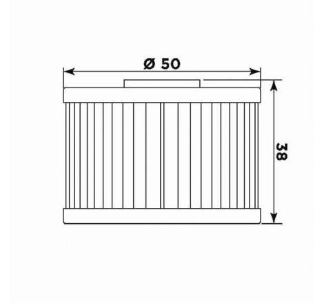 Filtro olio meiwa h1008 equivalente hf-112