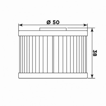 Filtro olio meiwa h1008 equivalente hf-112