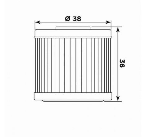 Filtro olio meiwa h1016 equivalente hf-116