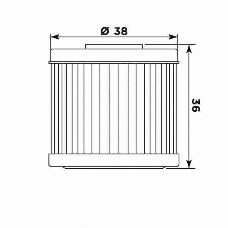 Filtro olio meiwa h1016 equivalente hf-116