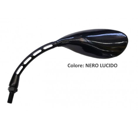 Specchietto DX racing | Nero lucido