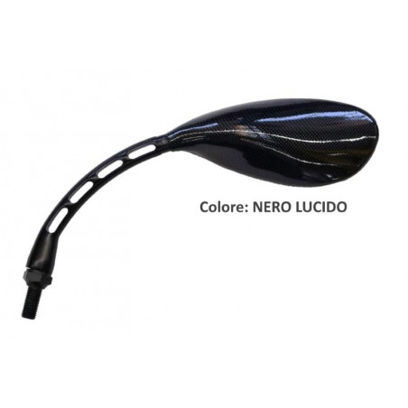 Specchietto DX racing | Nero lucido