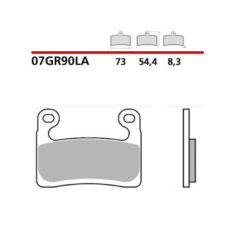 Pastiglie brembo la 07gr90la