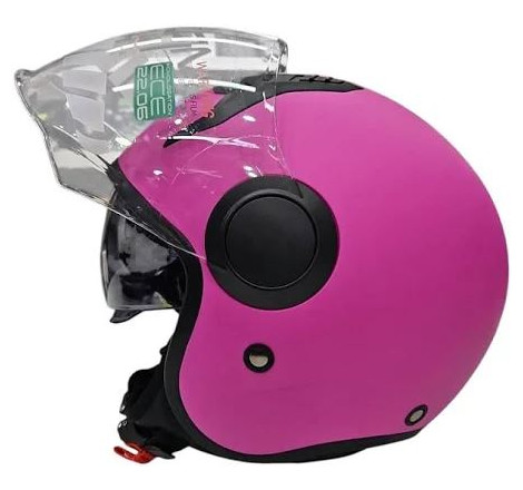 Casco demijet new one fuxia...