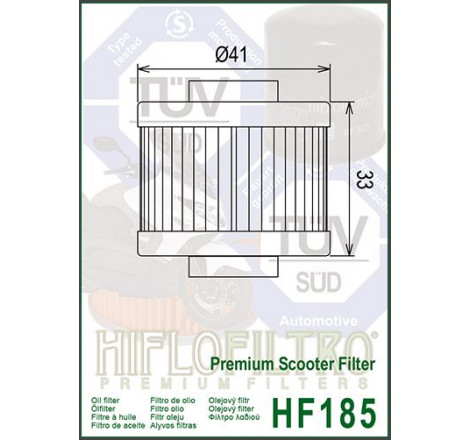 filtro hiflo olio per aprilia leonardo 125 - scar