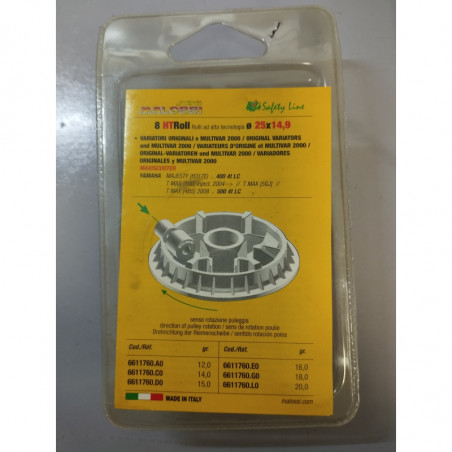 6611760.L0_malossi-1.jpg Rulli variatore d.25x14,9 gr.20