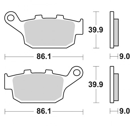 6568810_sgr.jpg Set pastiglie freno sbs 881hf
