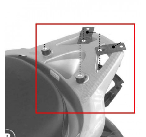 Attacco per bauletti MONOLOCK | Honda Pantheon