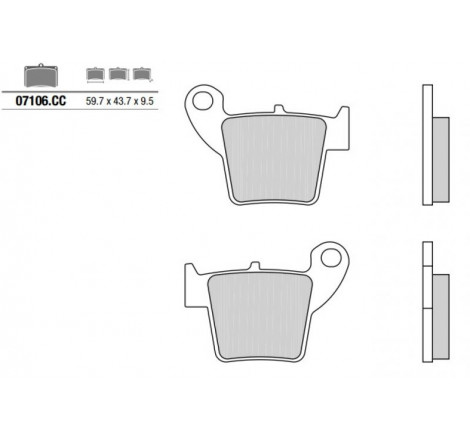 Pastiglia freno Scooter CC...