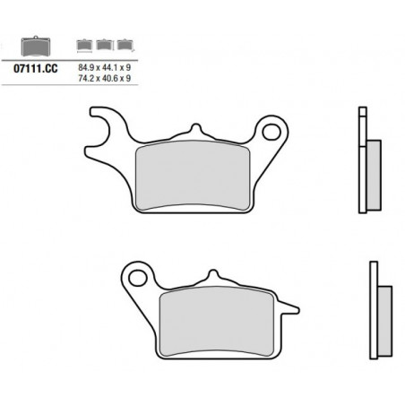 Pastiglia freno Scooter CC | Organica Carbon Ceramica